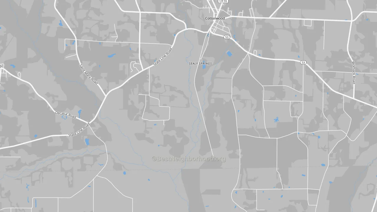 Transit Grade map of Sealy Springs, AL