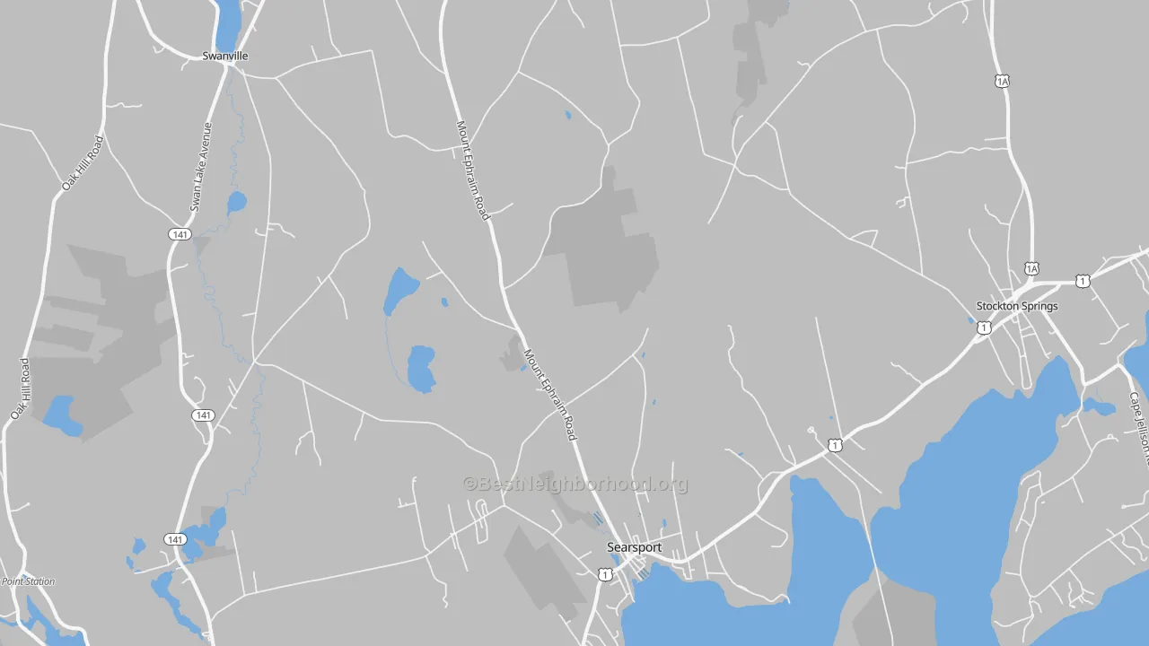 Transit Grade map of Searsport, ME
