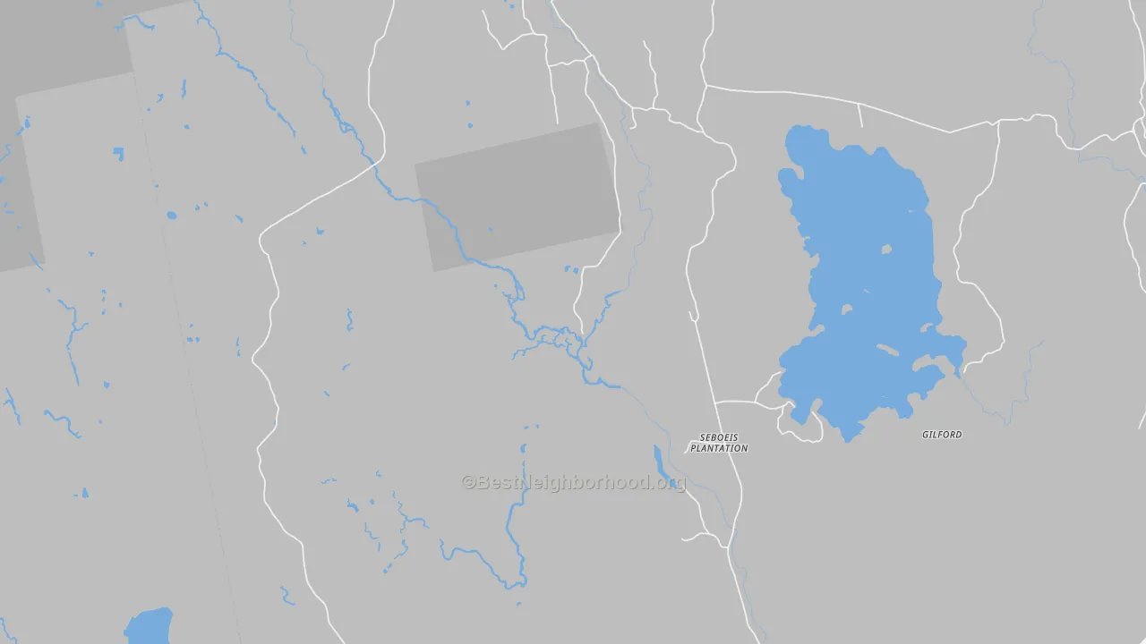 Transit Grade map of Seboeis, ME