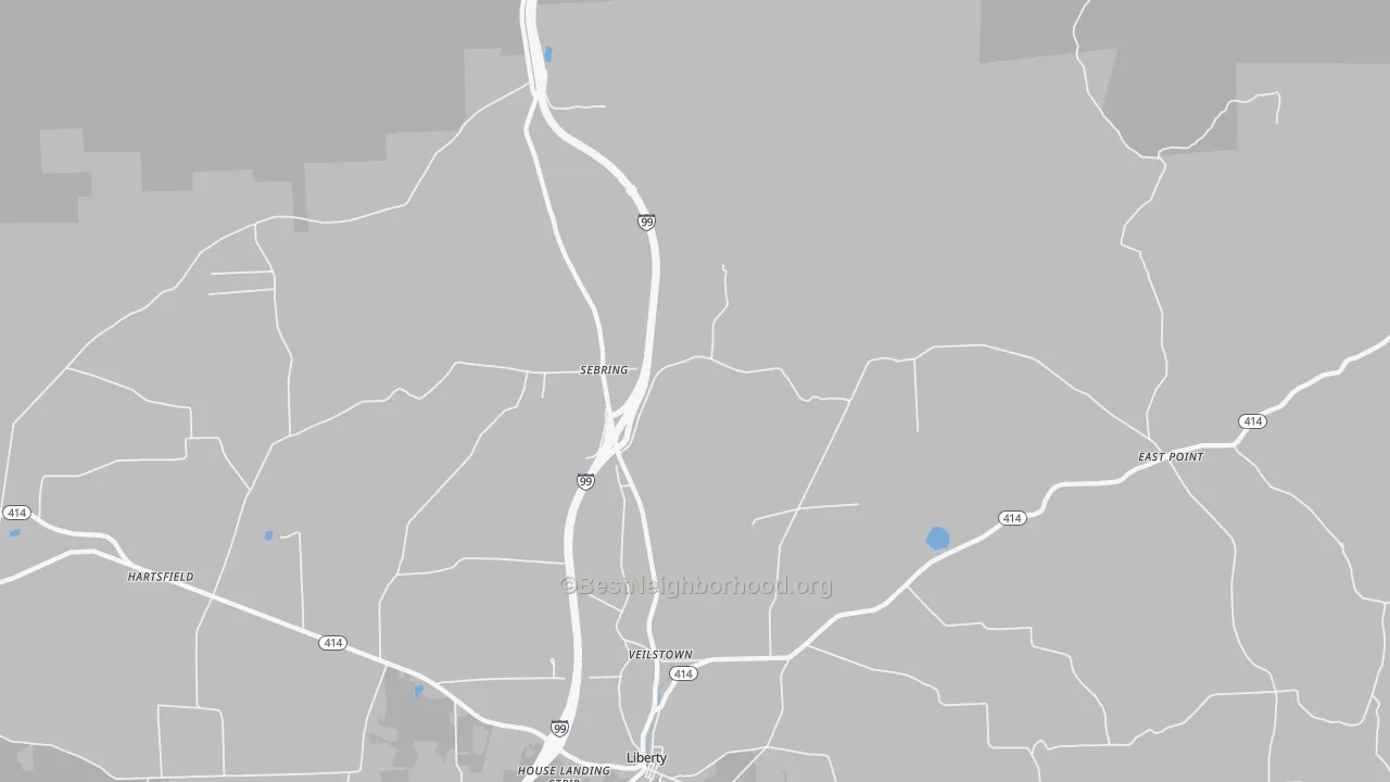 Transit Grade map of Sebring, PA