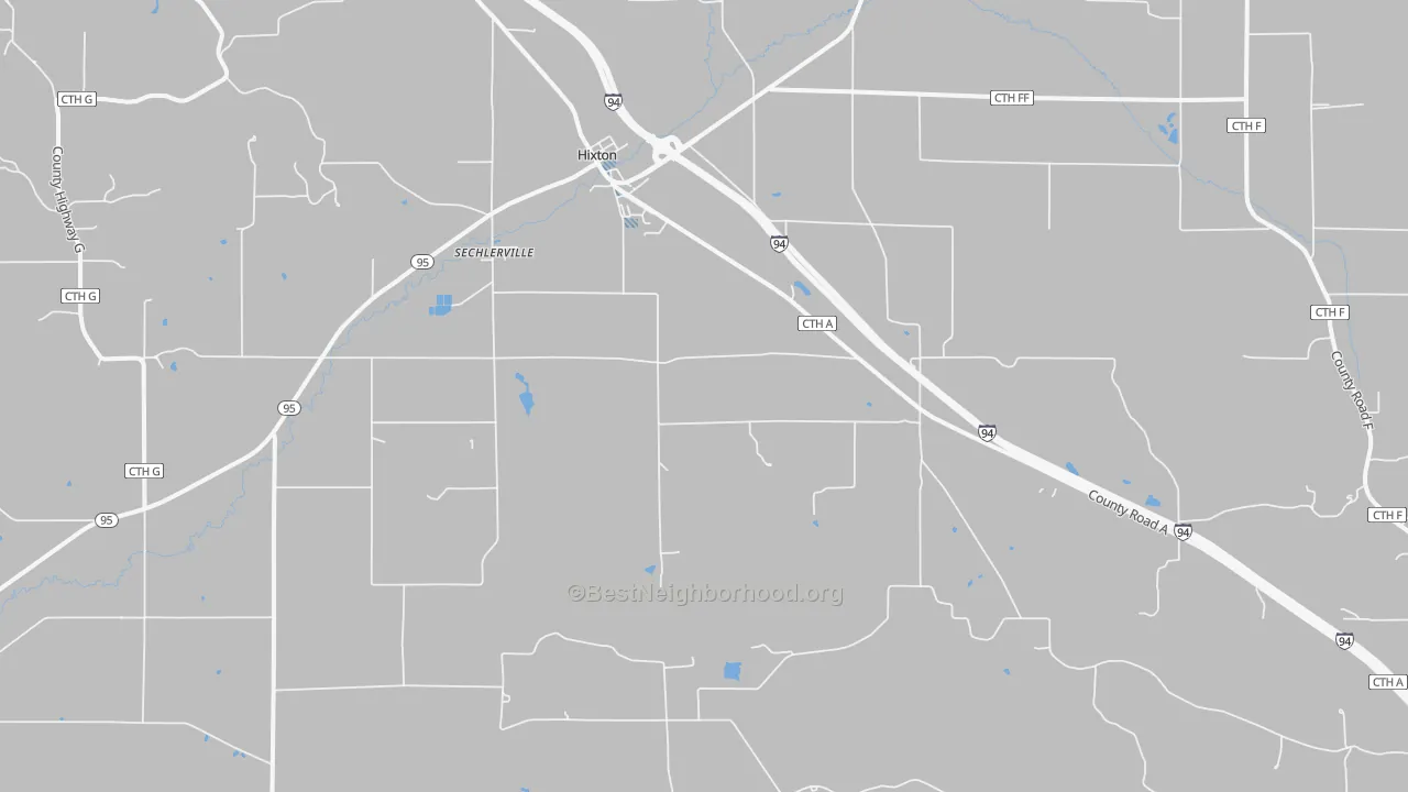 Transit Grade map of Sechlerville, WI