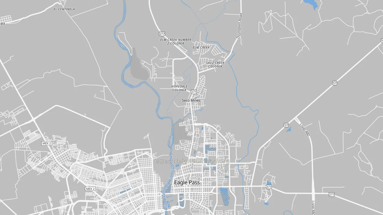 Transit Grade map of Seco Mines, TX