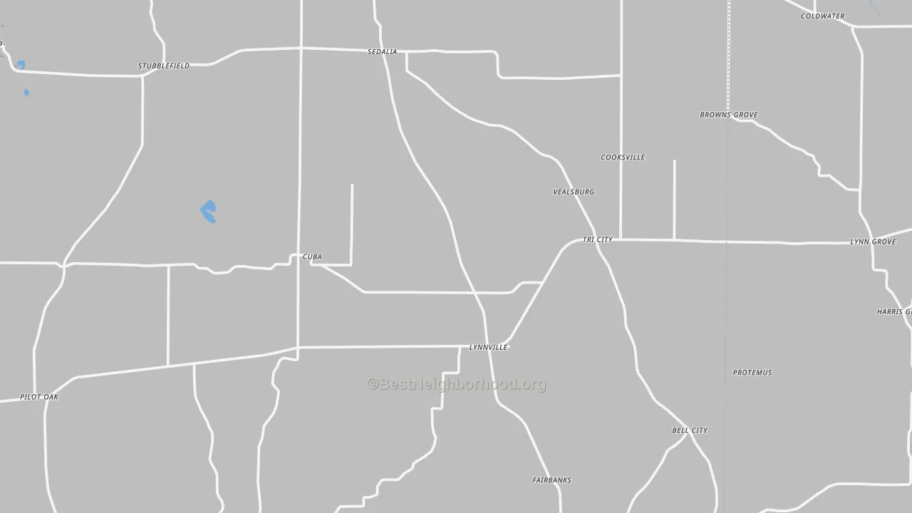 Transit Grade map of Sedalia, KY