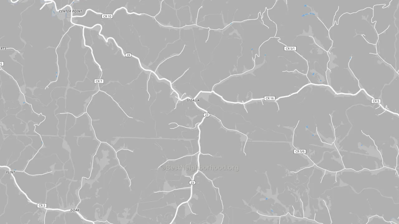 Transit Grade map of Sedalia, WV