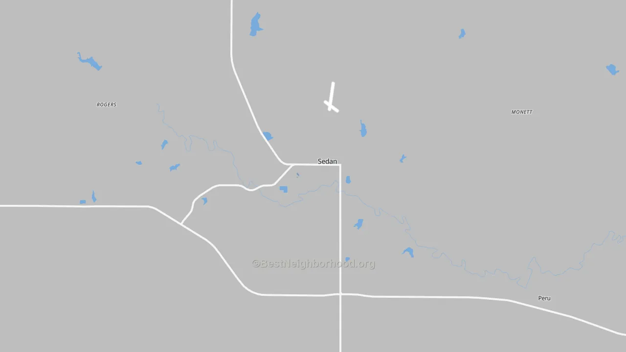Transit Grade map of Sedan, KS