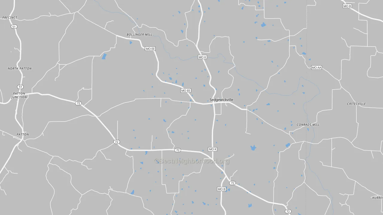 Transit Grade map of Sedgewickville, MO