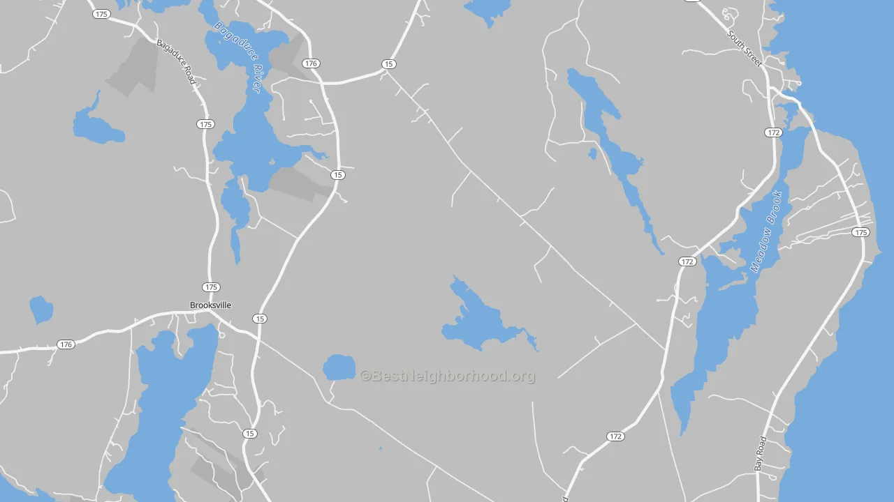 Transit Grade map of Sedgwick, ME