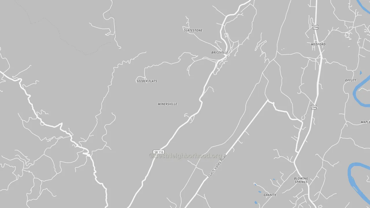 Transit Grade map of Seeber Flats, TN
