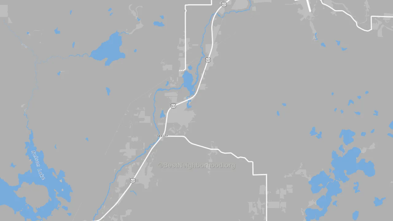 Transit Grade map of Seeleys, WI
