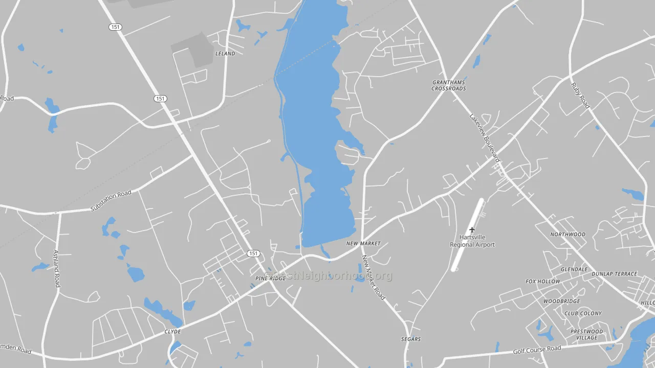 Transit Grade map of Segars, SC
