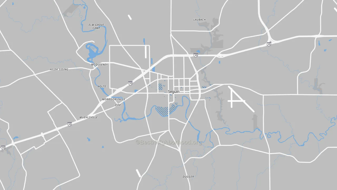 Transit Grade map of Seguin, TX