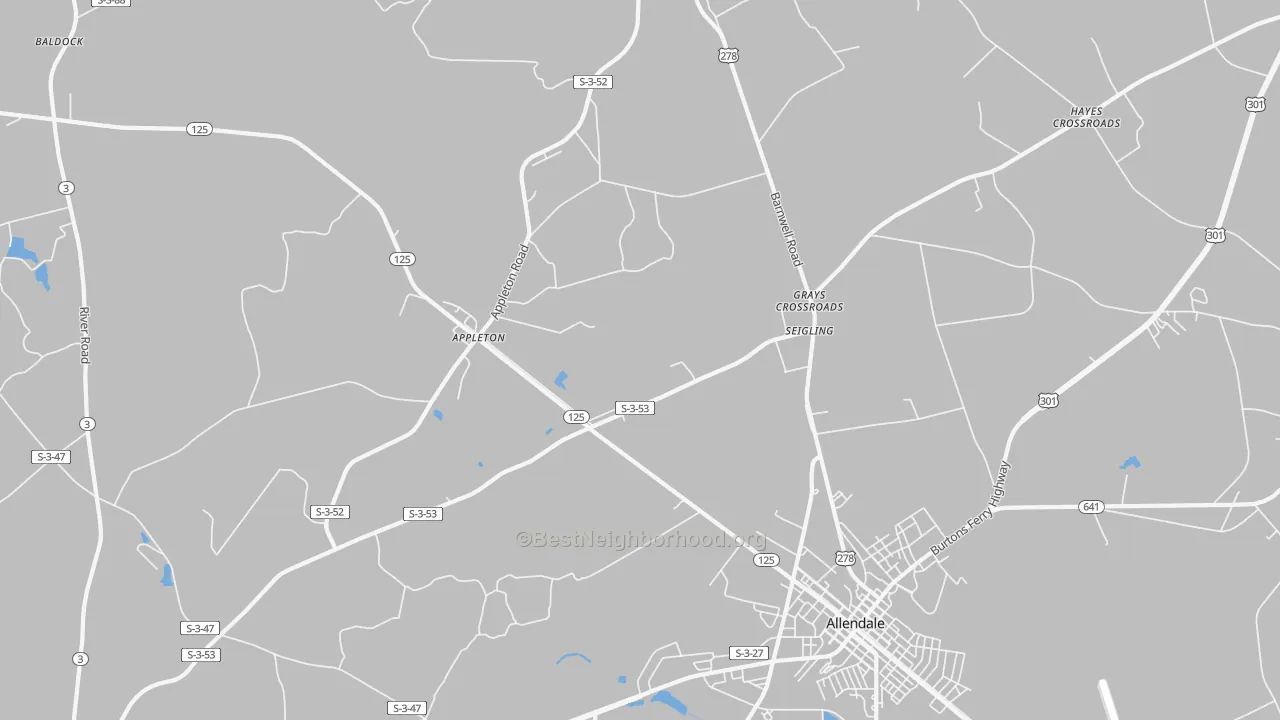 Transit Grade map of Seigling, SC