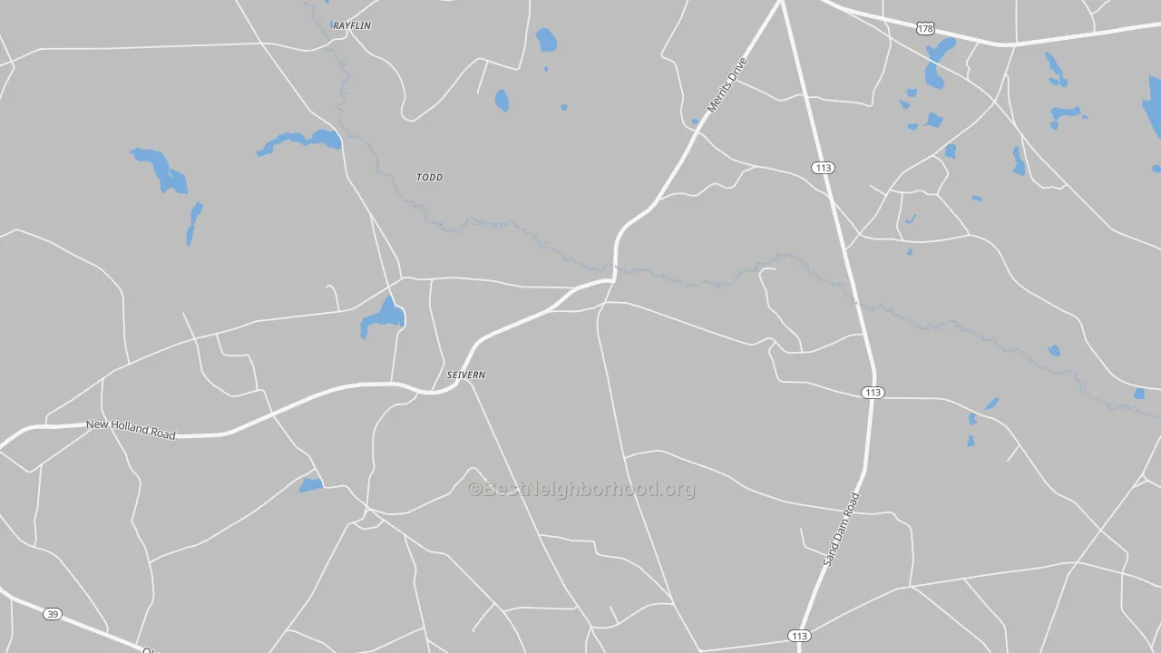 Transit Grade map of Seivern, SC