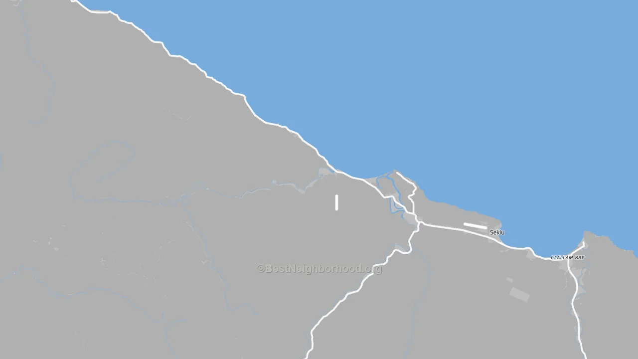 Transit Grade map of Sekiu, WA