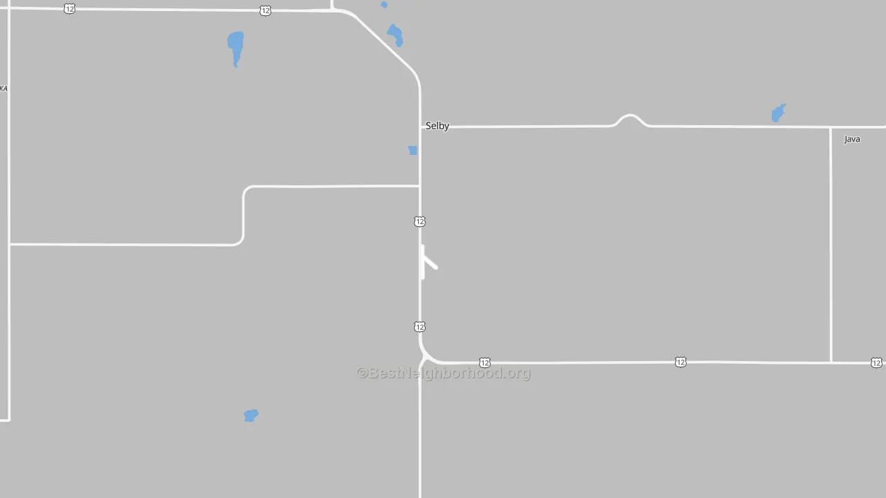 Transit Grade map of Selby, SD