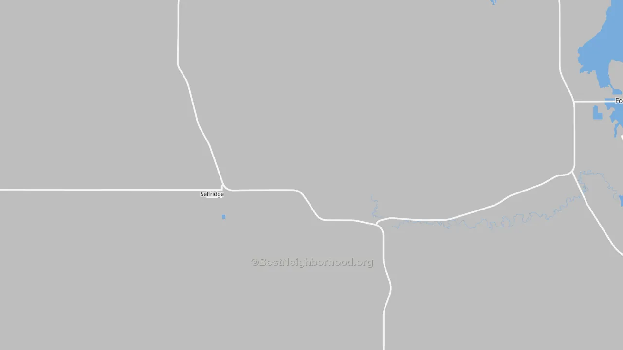 Transit Grade map of Selfridge, ND