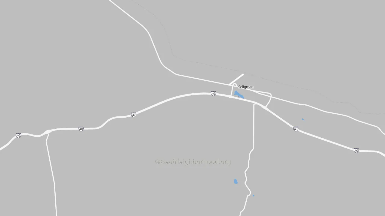 Transit Grade map of Seligman, AZ