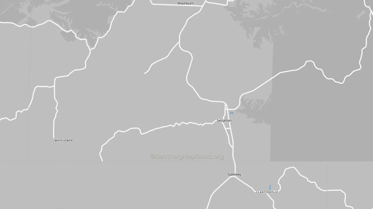 Transit Grade map of Seligman, MO