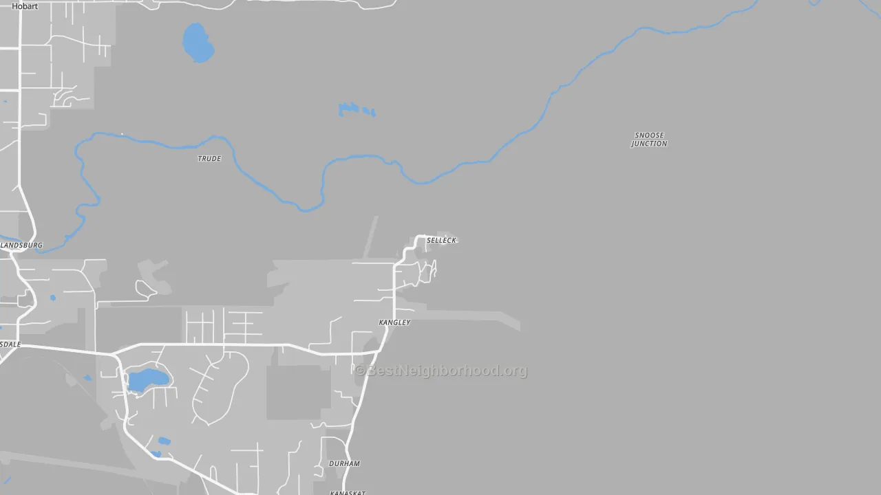 Transit Grade map of Selleck, WA