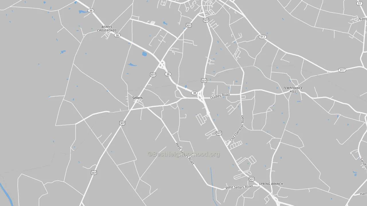 Transit Grade map of Sellers, SC