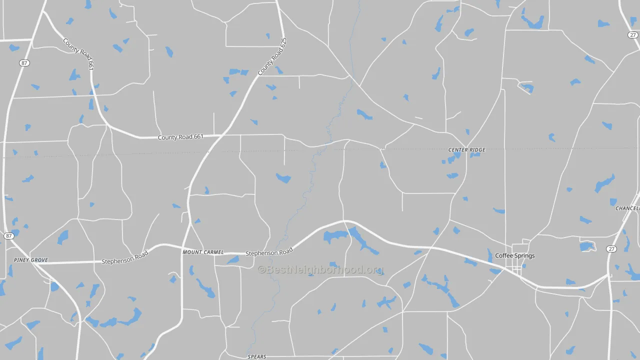 Transit Grade map of Sellersville, AL