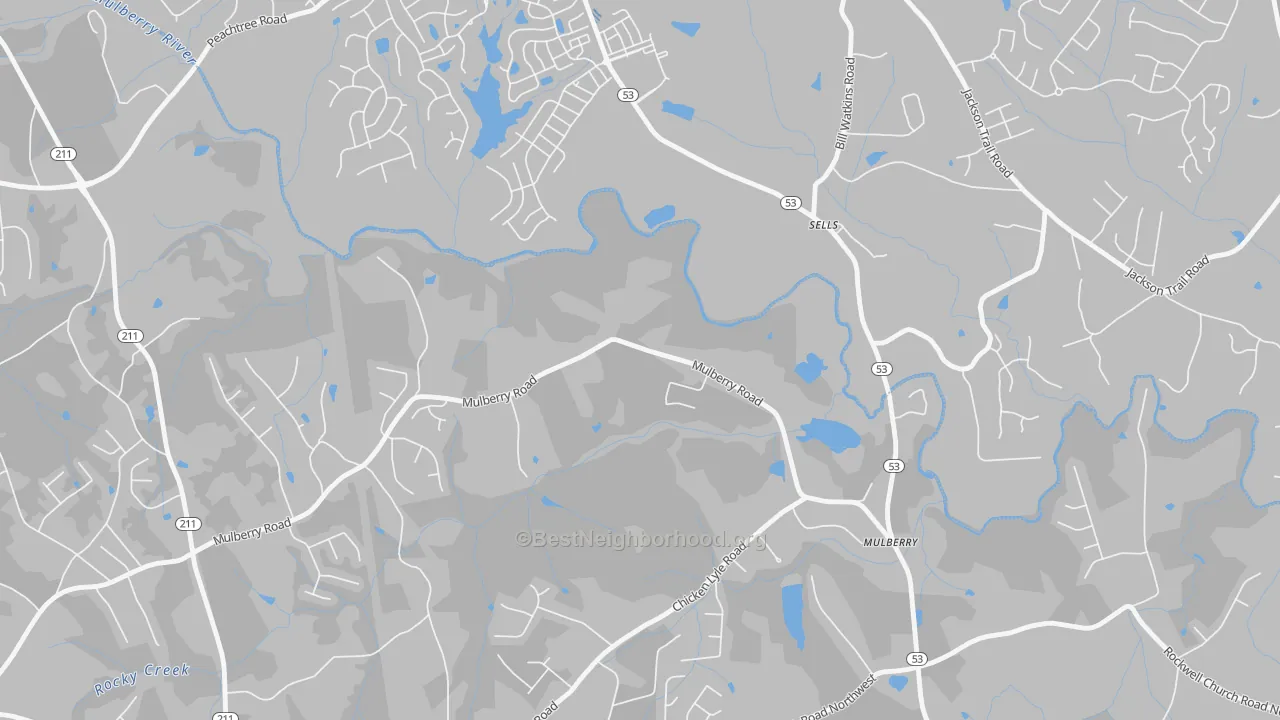 Transit Grade map of Sells, GA