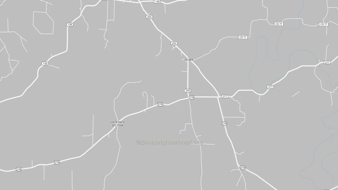 Transit Grade map of Selma, AR
