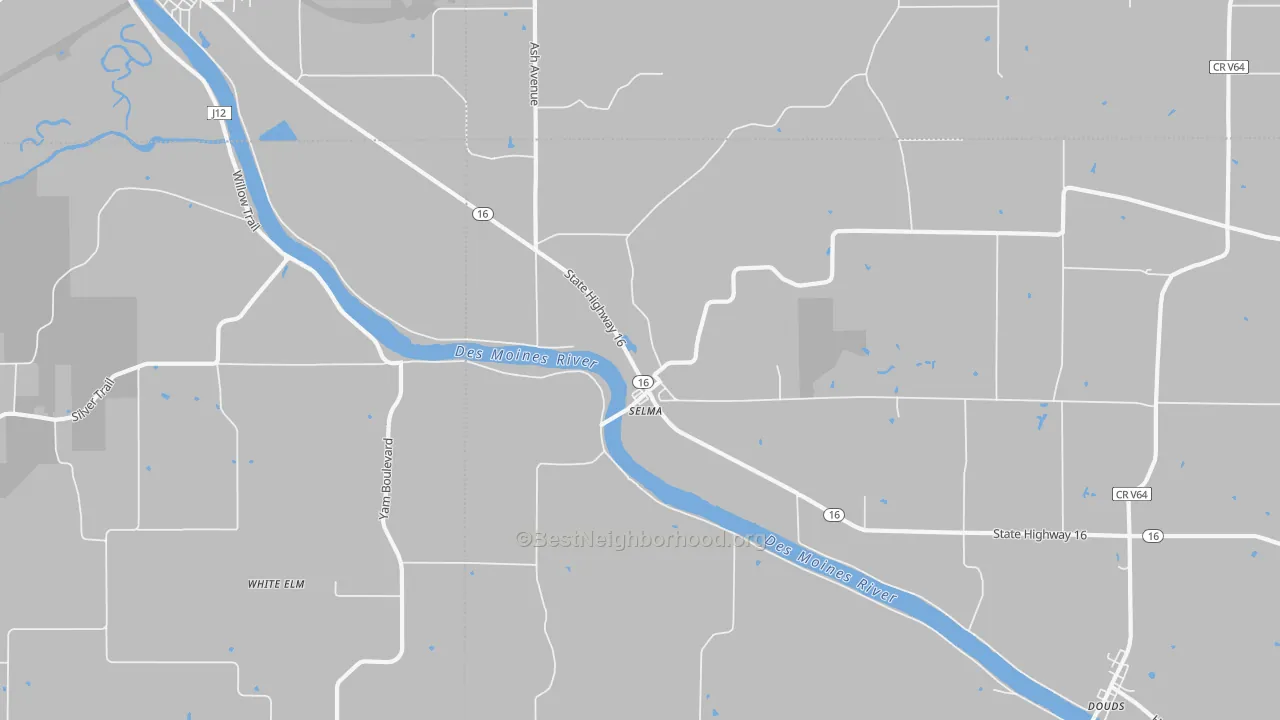 Transit Grade map of Selma, IA