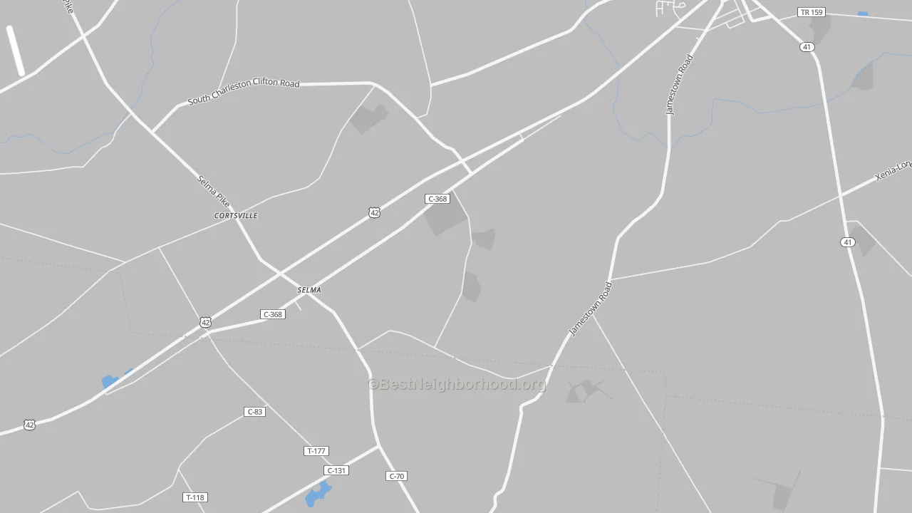 Transit Grade map of Selma, OH