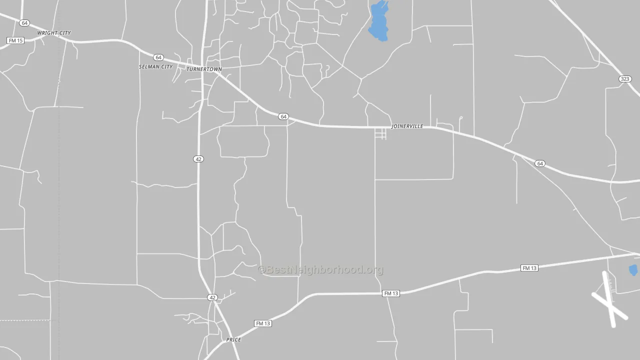 Transit Grade map of Selman City, TX