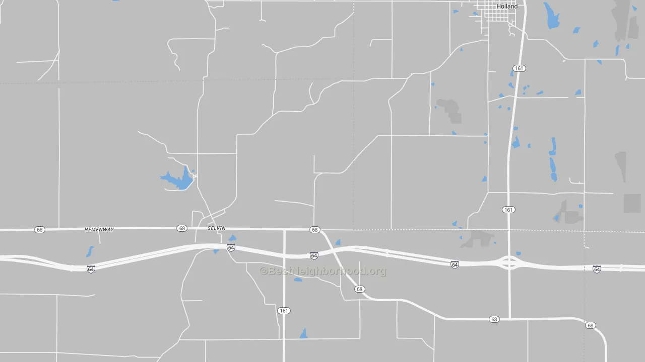 Transit Grade map of Selvin, IN