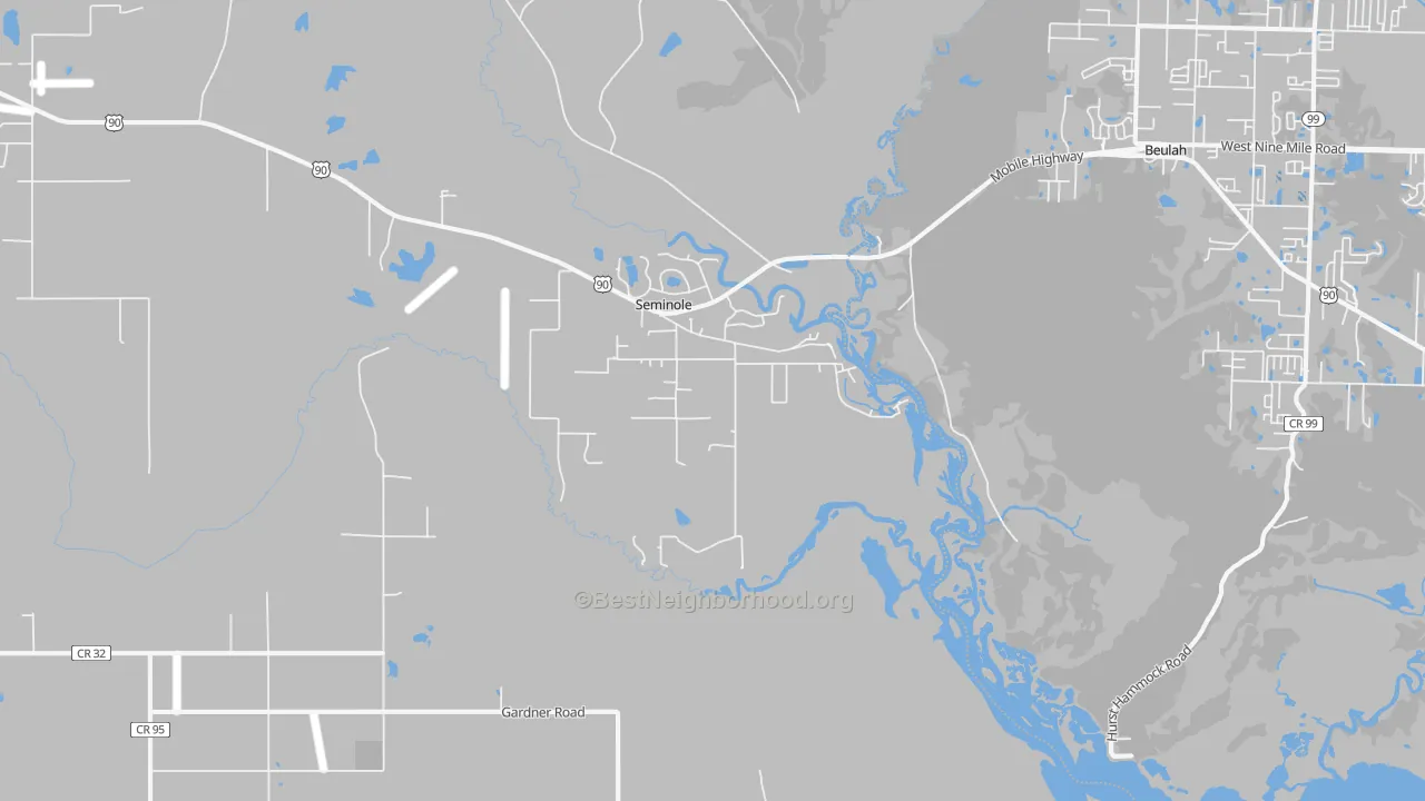Transit Grade map of Seminole, AL