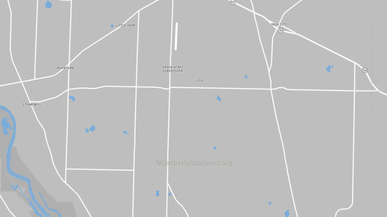 Transit Grade map of Seminole County, GA