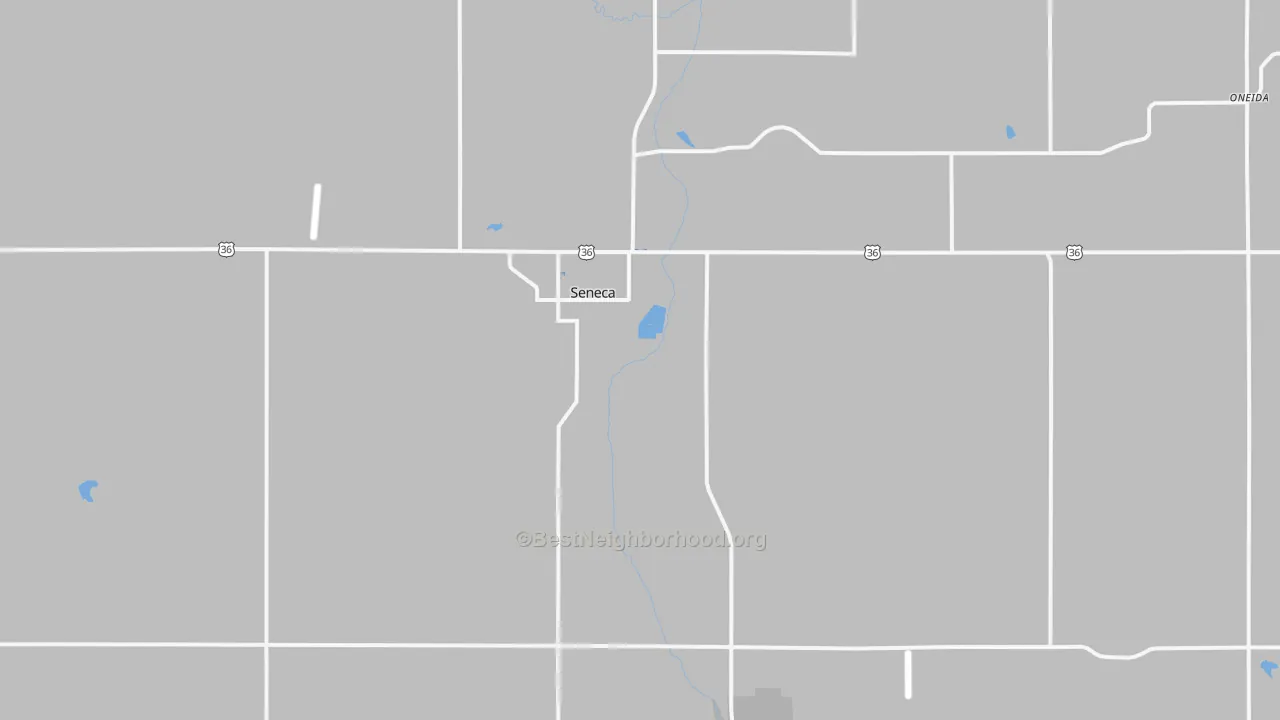 Transit Grade map of Seneca, KS