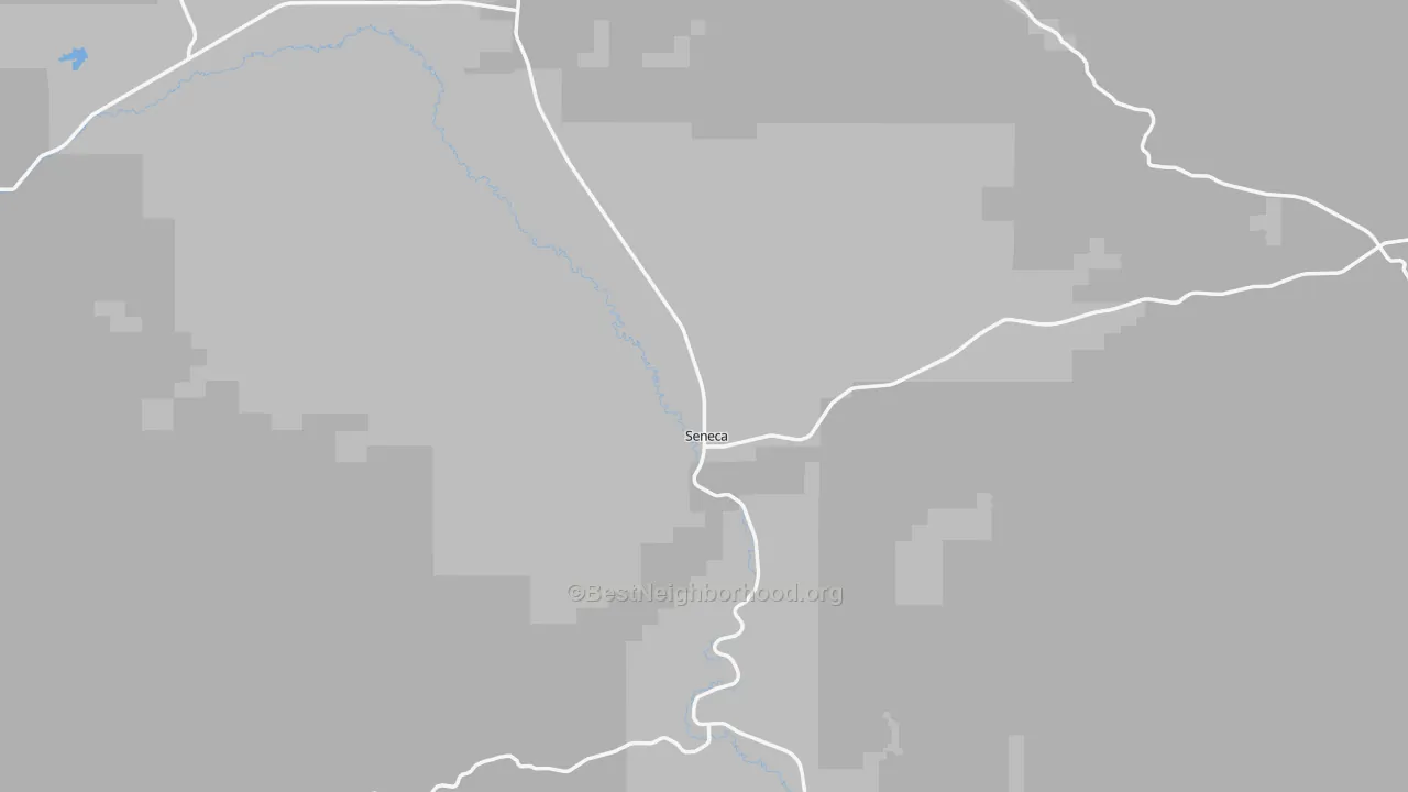Transit Grade map of Seneca, OR