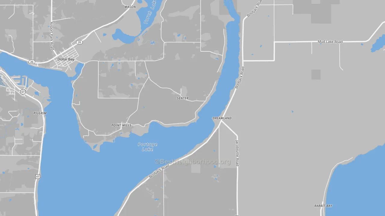 Transit Grade map of Senter, MI