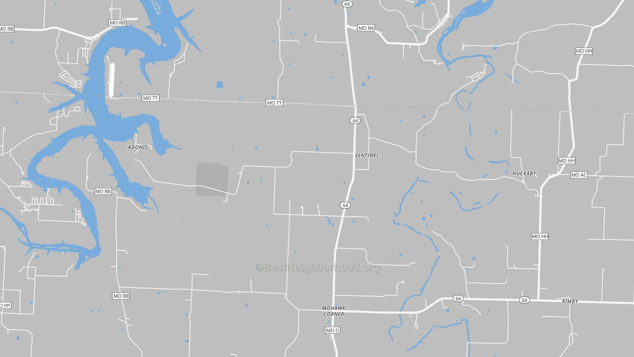 Transit Grade map of Sentinel, MO