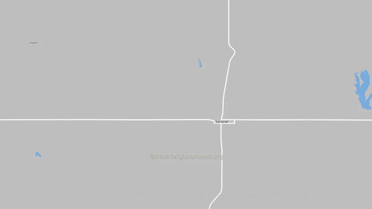 Transit Grade map of Sentinel, OK