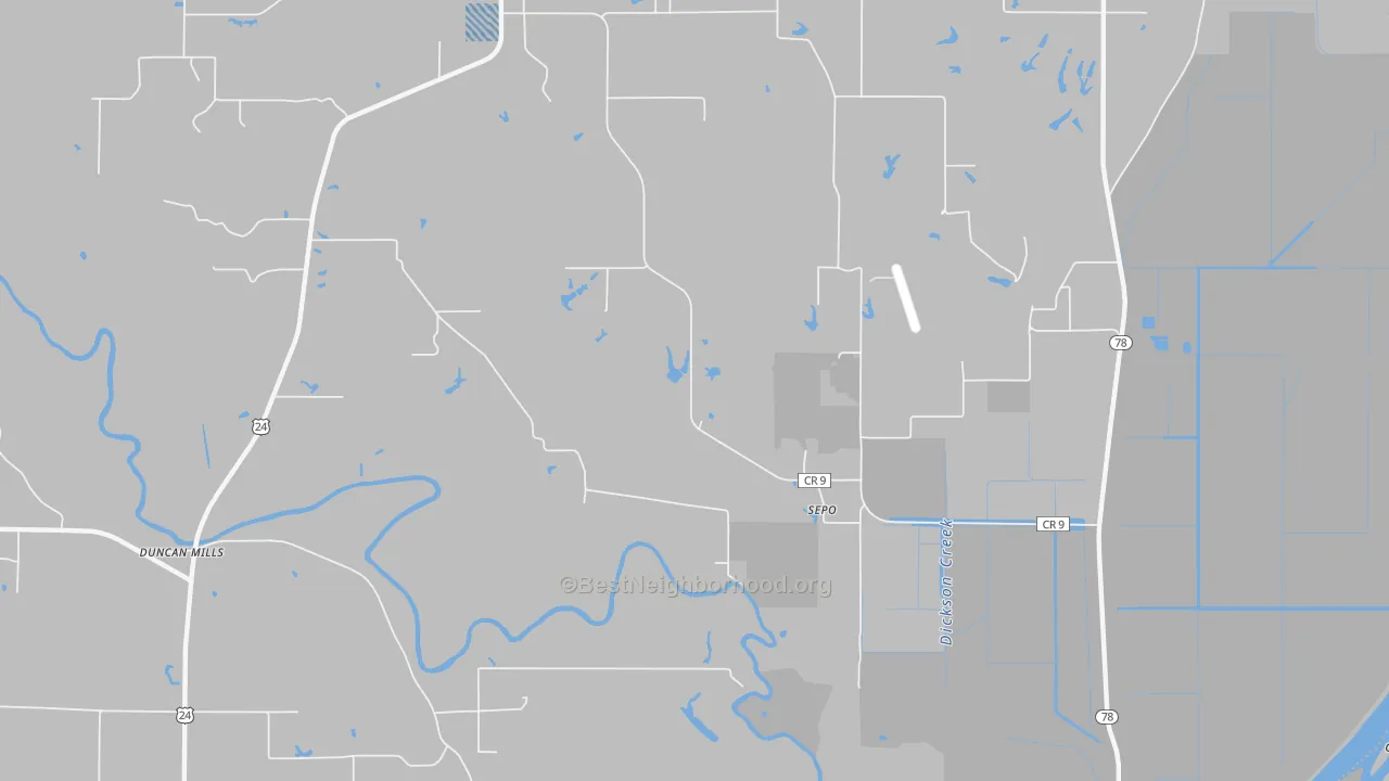 Transit Grade map of Sepo, IL