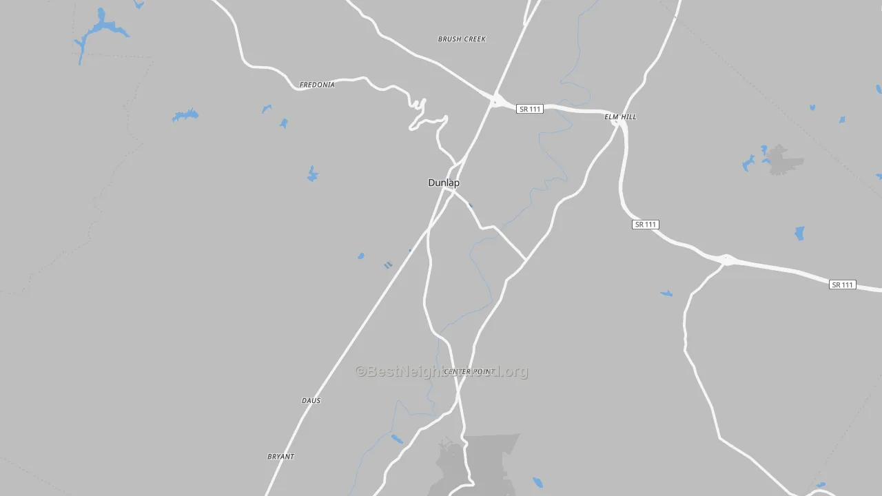 Transit Grade map of Sequatchie County, TN