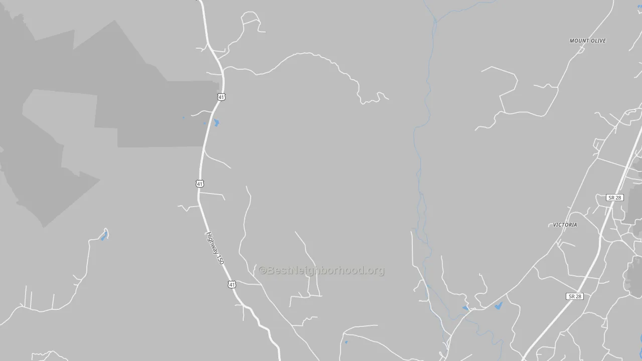 Transit Grade map of Sequatchie, TN