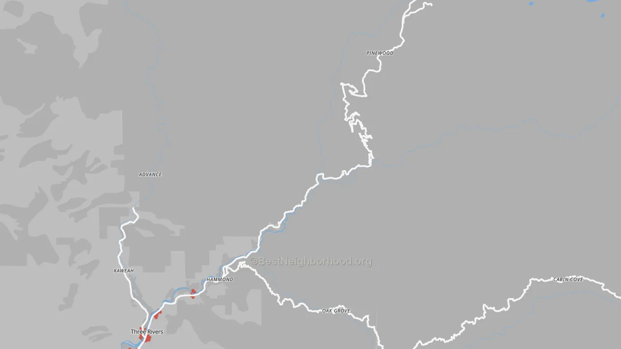 Transit Grade map of Sequoia National Park, CA