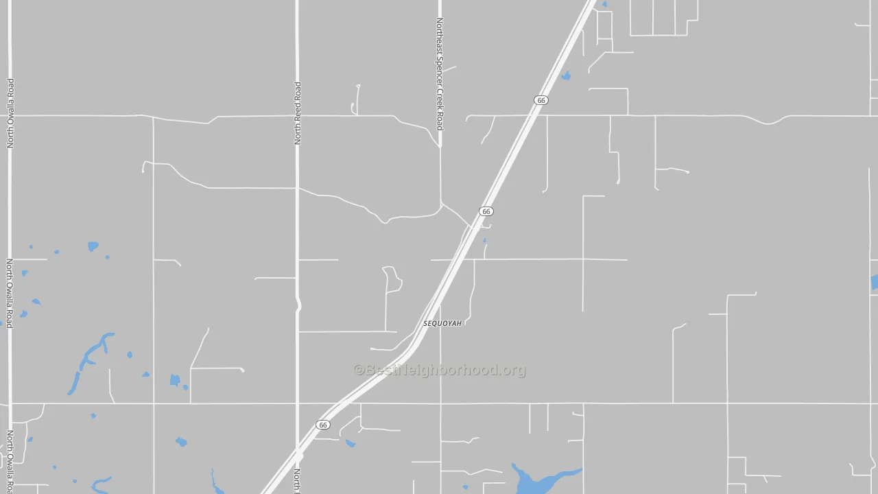 Transit Grade map of Sequoyah, OK