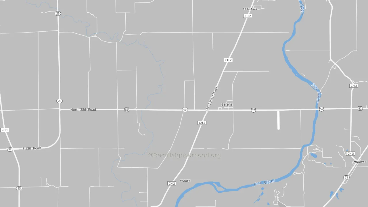 Transit Grade map of Serena, IL