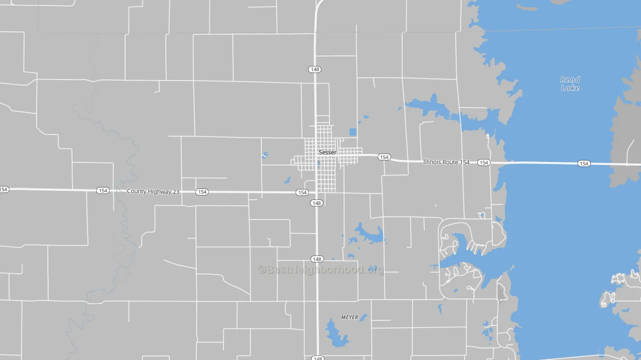 Transit Grade map of Sesser, IL