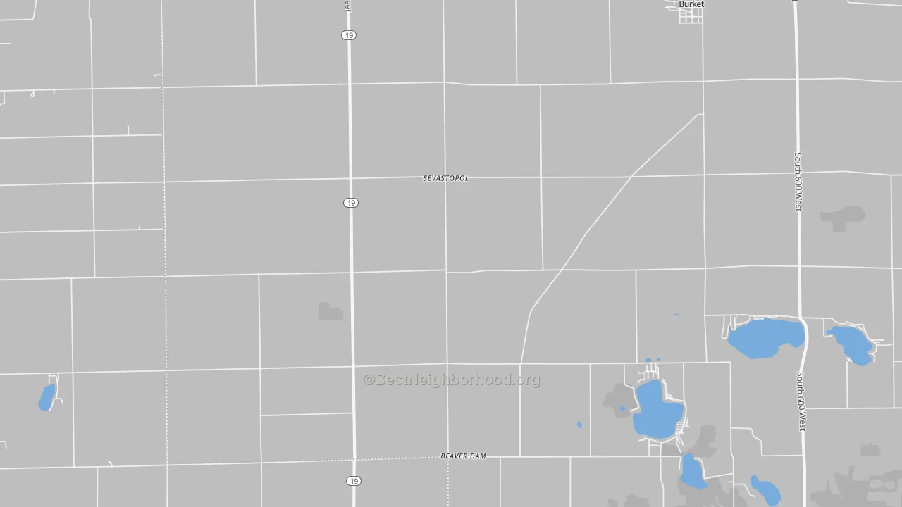 Transit Grade map of Sevastopol, IN