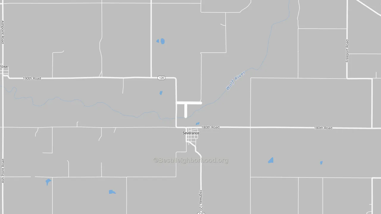 Transit Grade map of Severance, KS