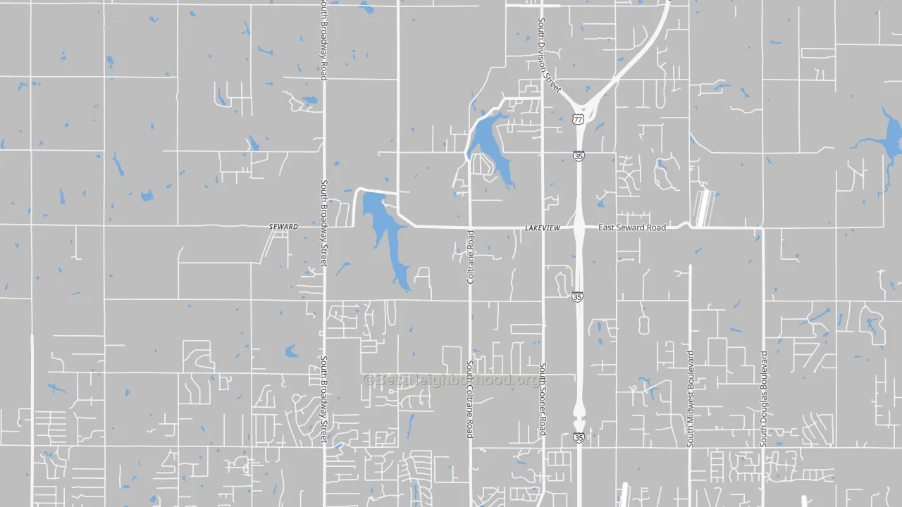 Transit Grade map of Seward, OK