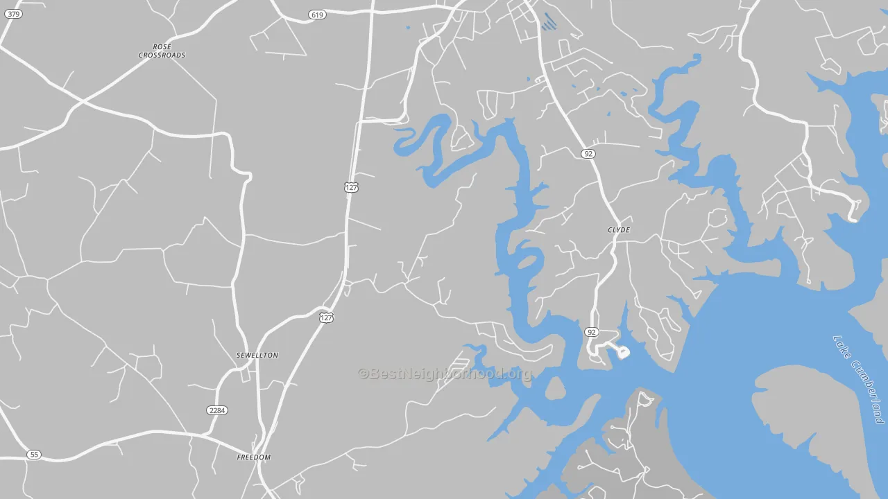 Transit Grade map of Sewellton, KY