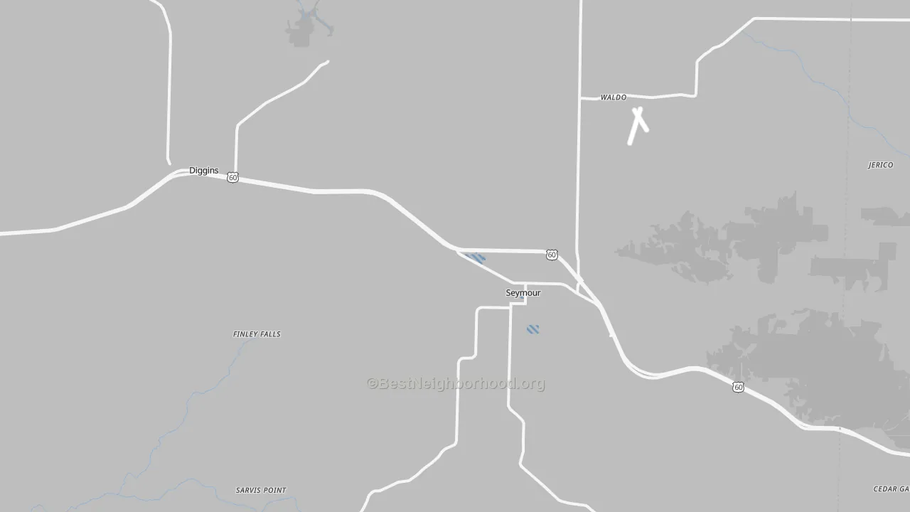 Transit Grade map of Seymour, MO